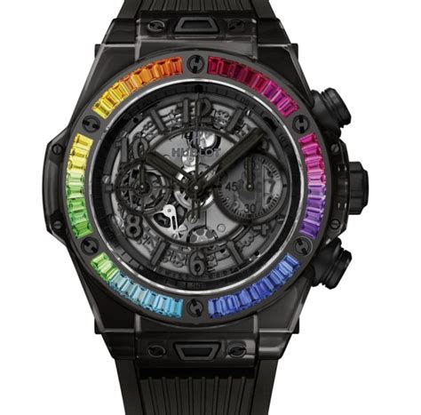 hublot all black sapphire rainbow price